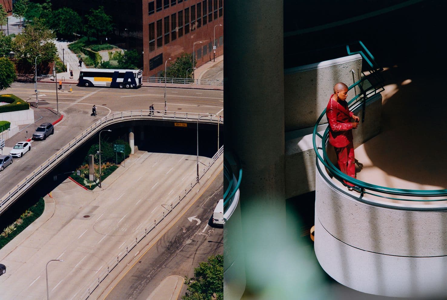 All clothing by Nour Hammour. Shoes by Gucci. Earrings and bracelet by Leigh Miller. Ring by E.M. Kelly.