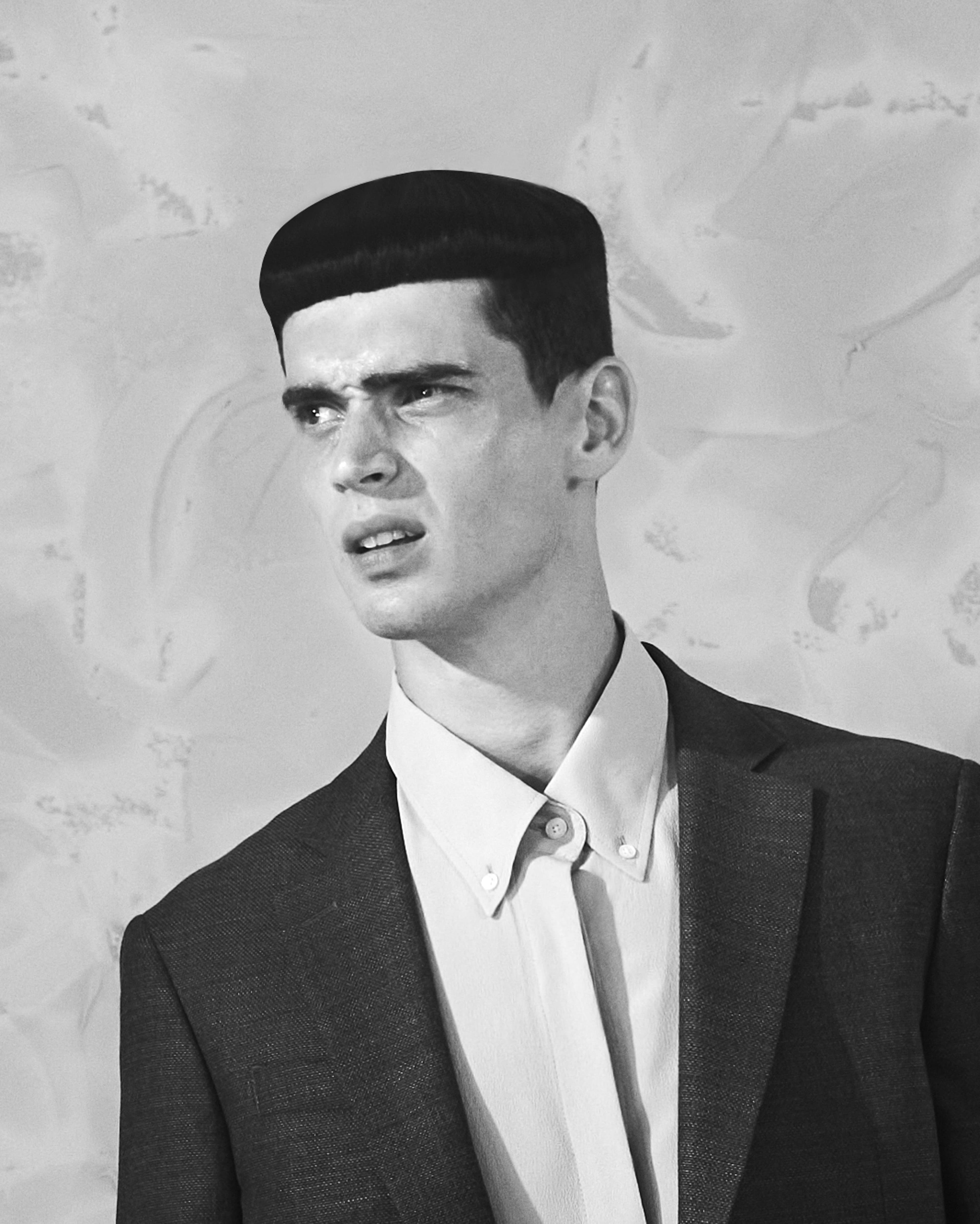 Jacket by Brooks Brothers. Shirt by AMI Paris.