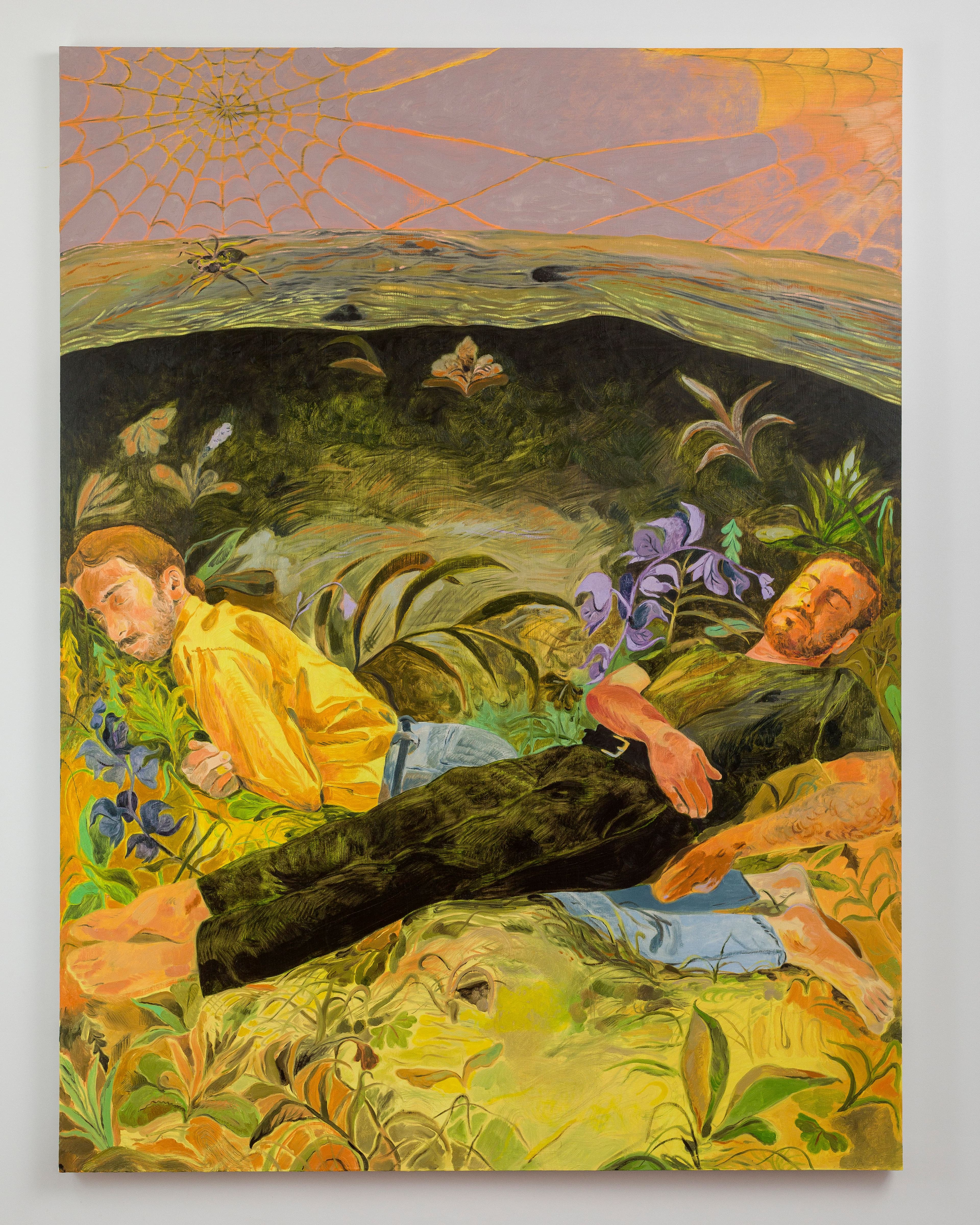 Anthony Cudahy, Anti-bausor tree (protected sleepers, wolf’s-bane and spider around), 2021