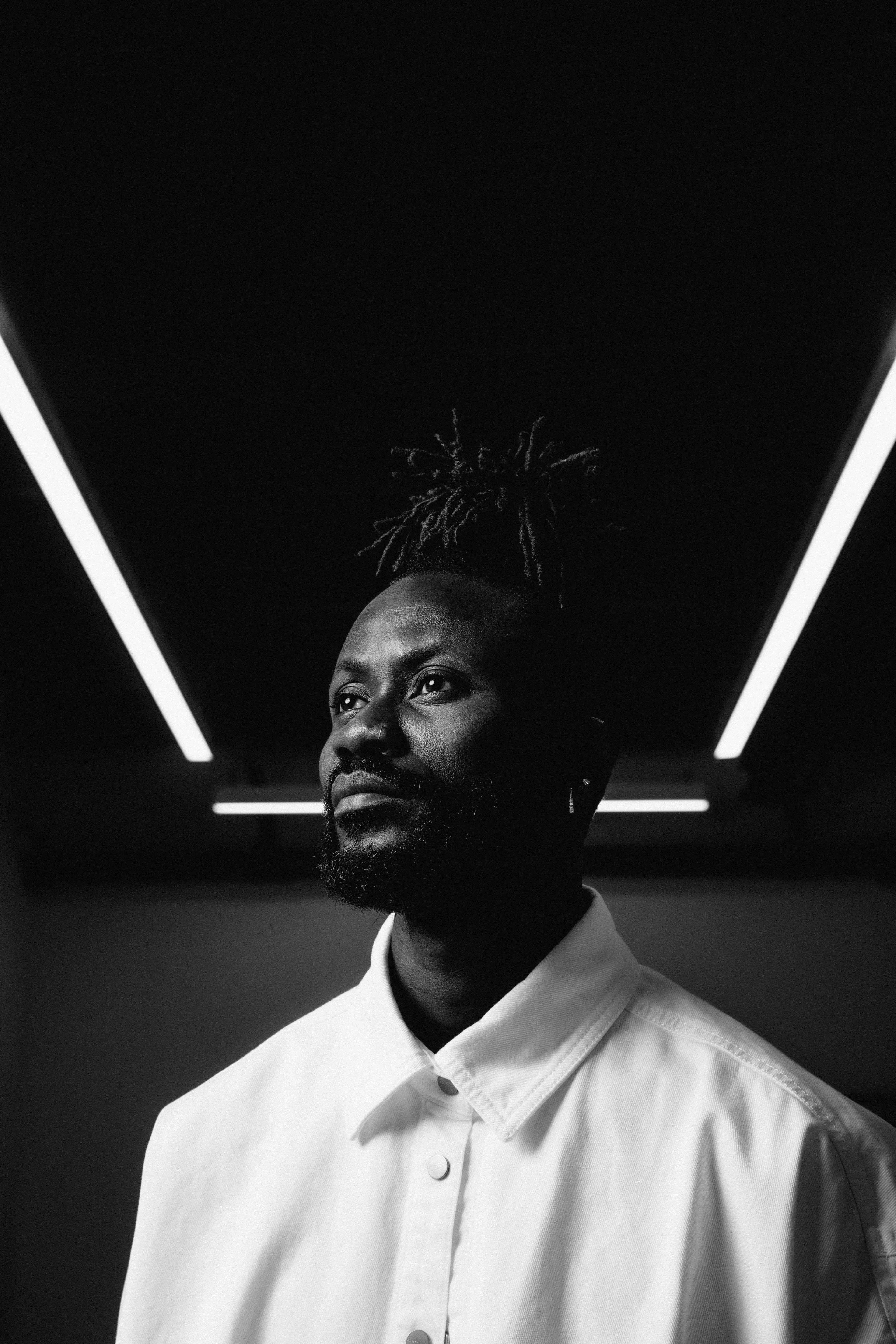 Amoako Boafo, Artist Portrait, 2021. Photo by Nolis Anderson.