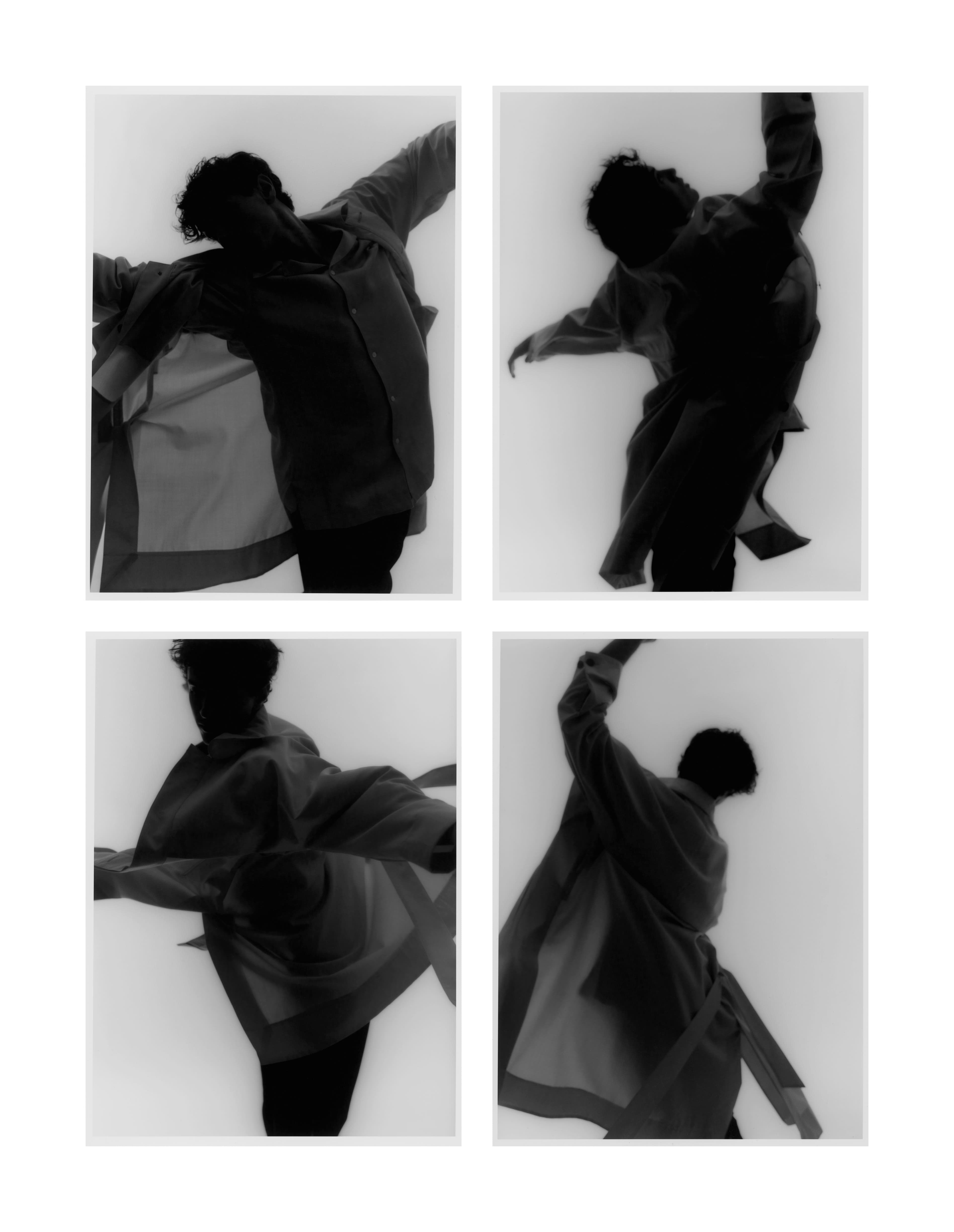 Coat and shirt by Overcoat. Pants by AMI Alexandre Mattiussi.