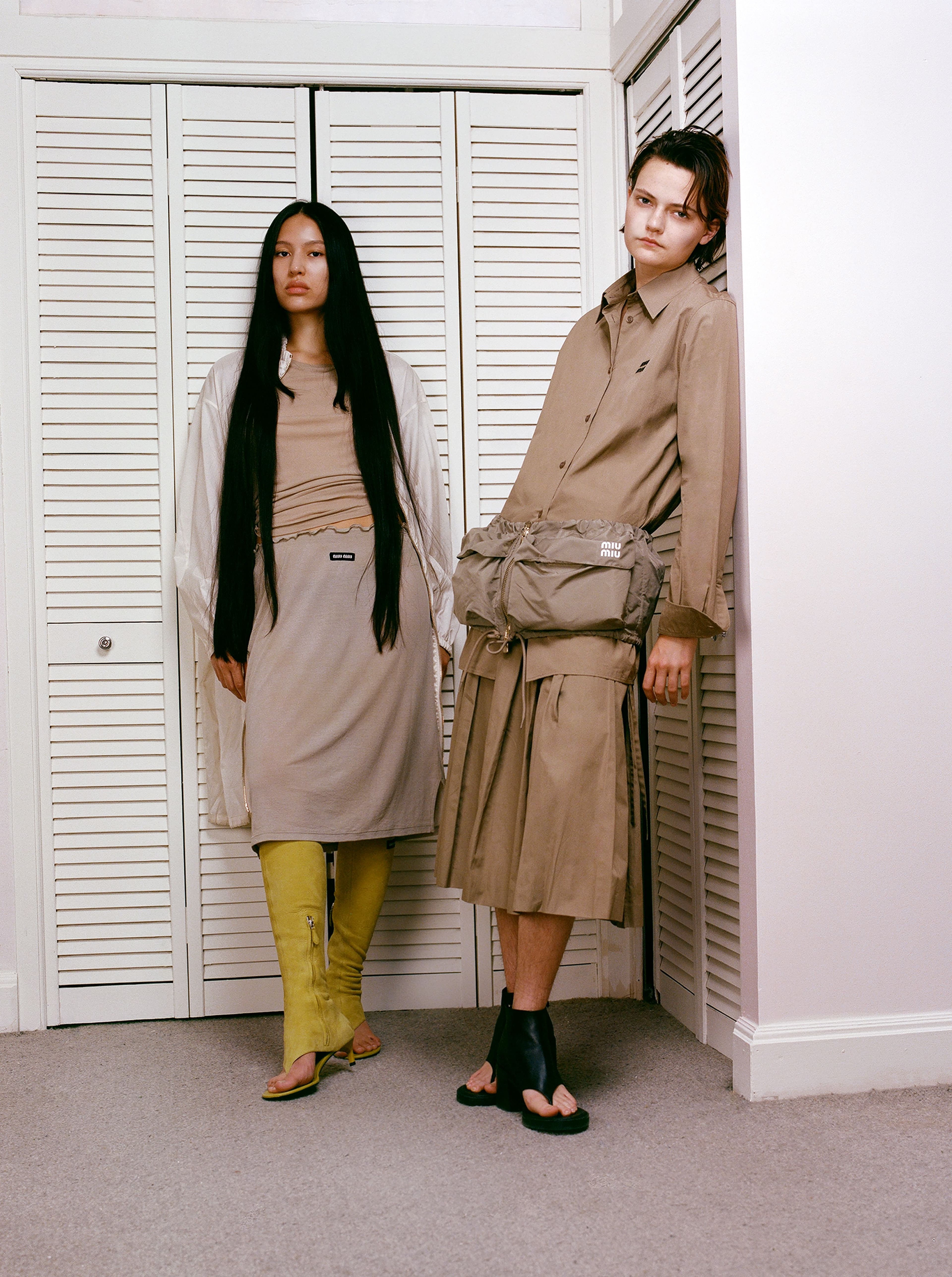 All clothing by Miu Miu.