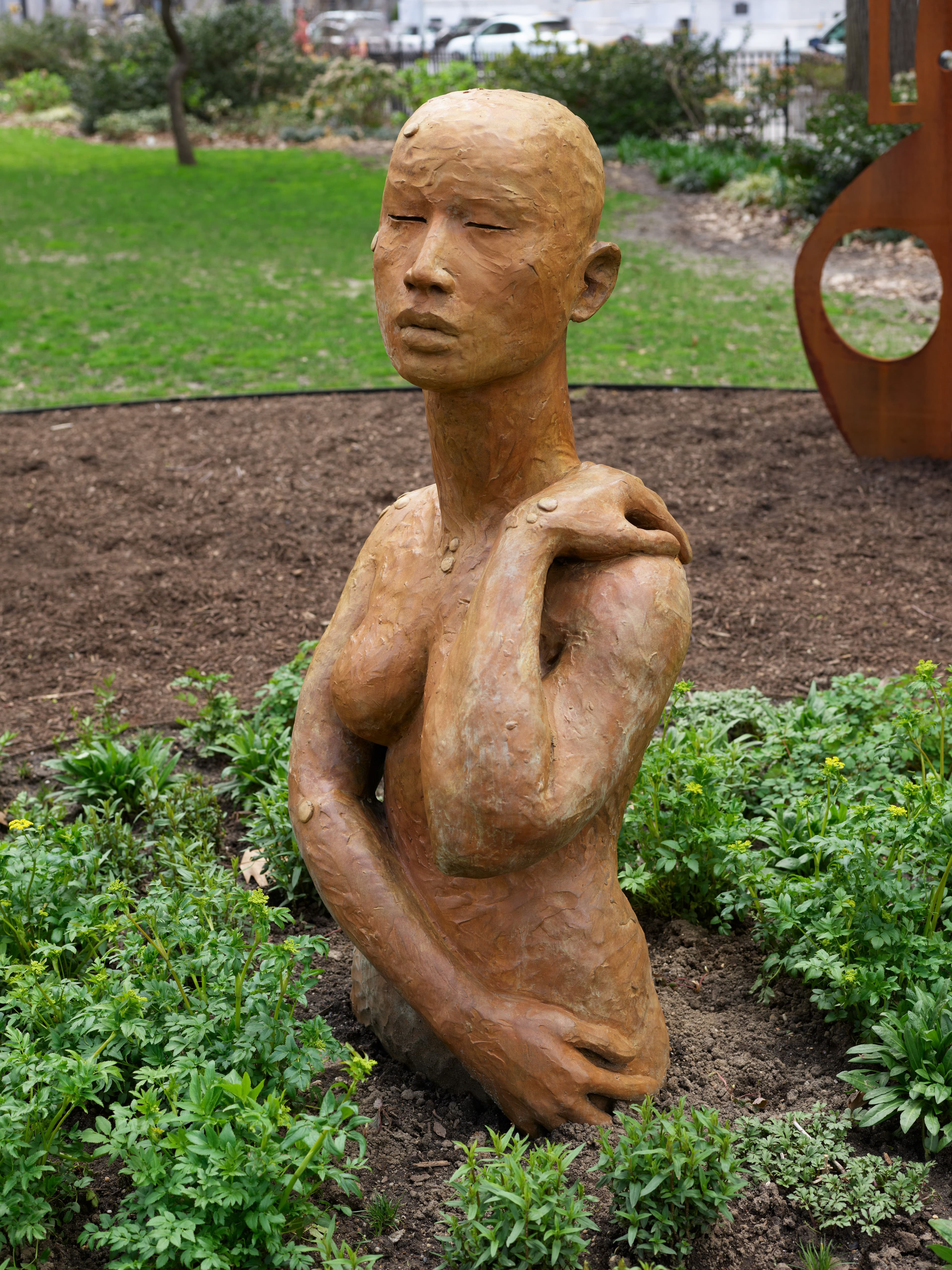 Rose B. Simpson, ,Seed, (2024), in Madison Square Park