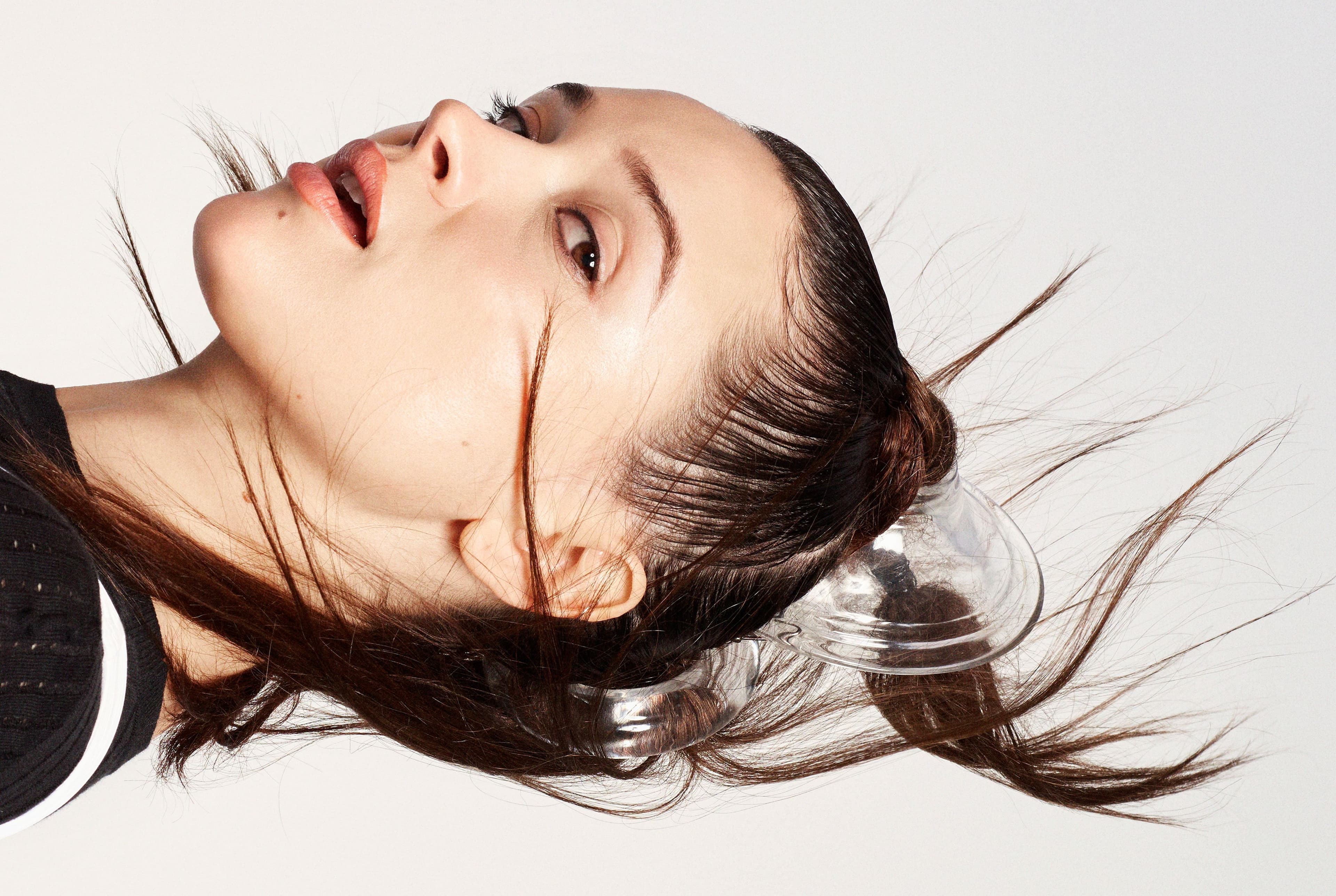 All clothing by Chanel. Headpieces by Patricia Von Musulin.