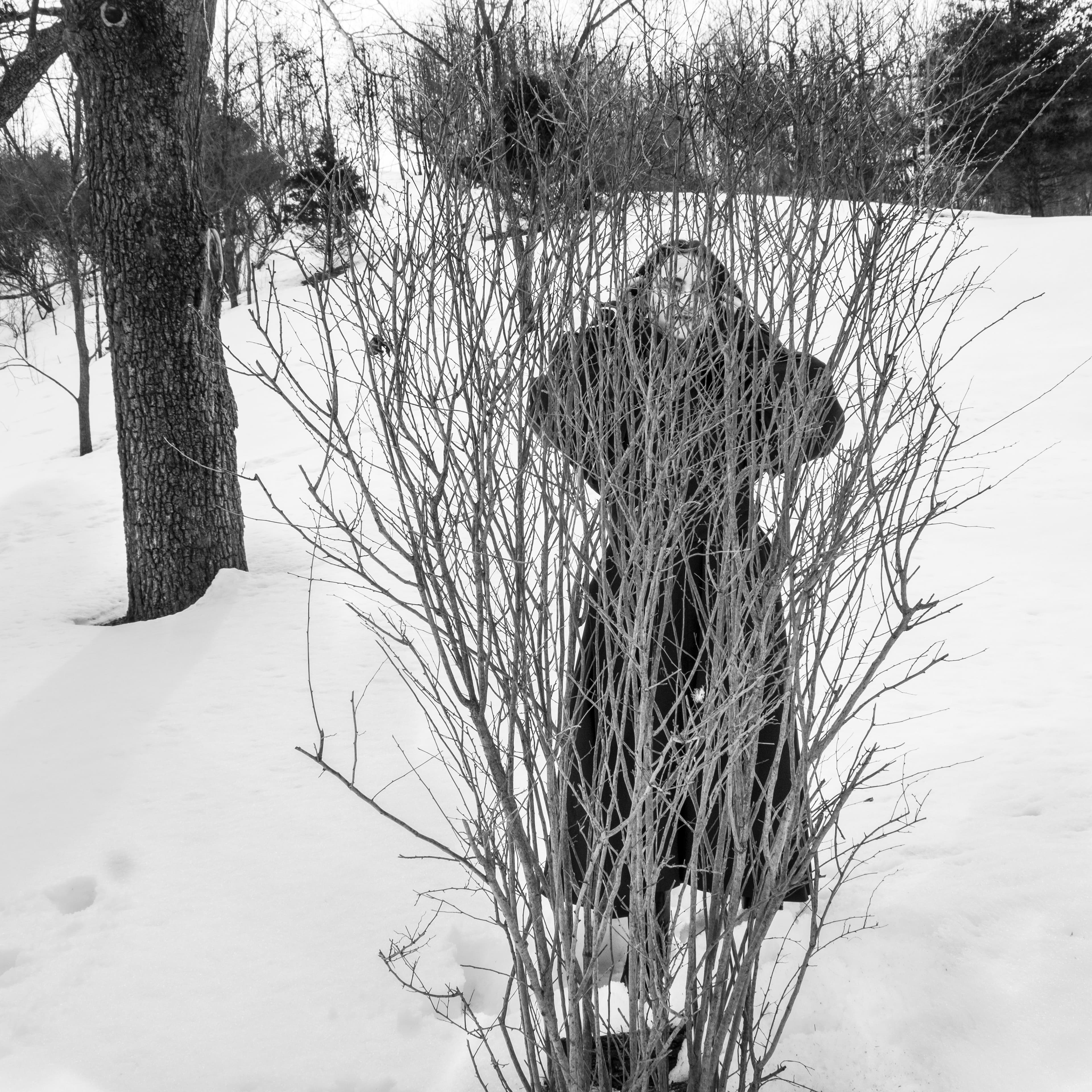 Coat by JW Anderson. Vintage shirt by Céline from the Albright Fashion Library. Pants by 3.1 Phillip Lim. Vintage boots by Jil Sander from the David Casavant Archive.