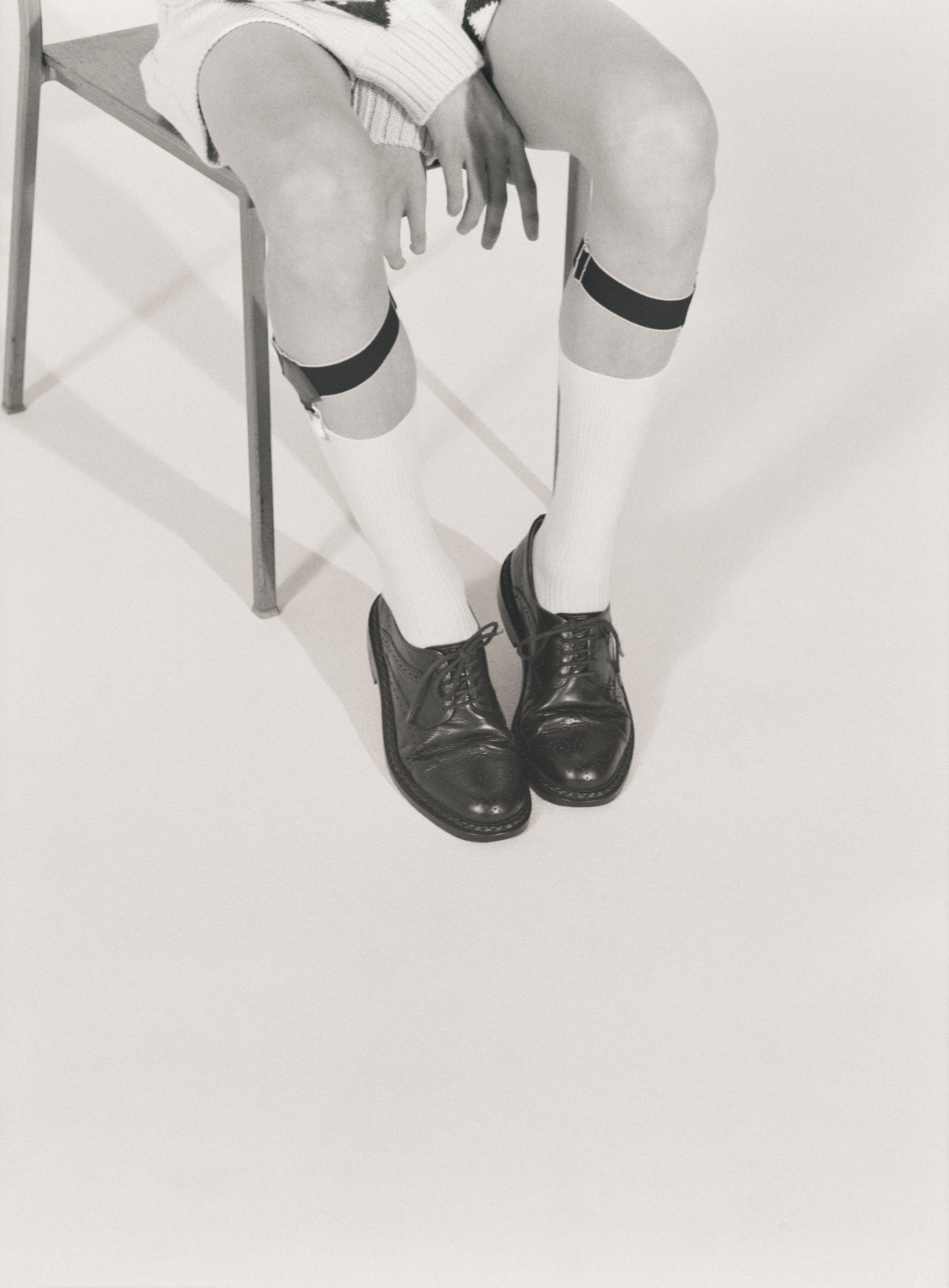 Vintage braces, socks, and shoes from The Contemporary Wardrobe