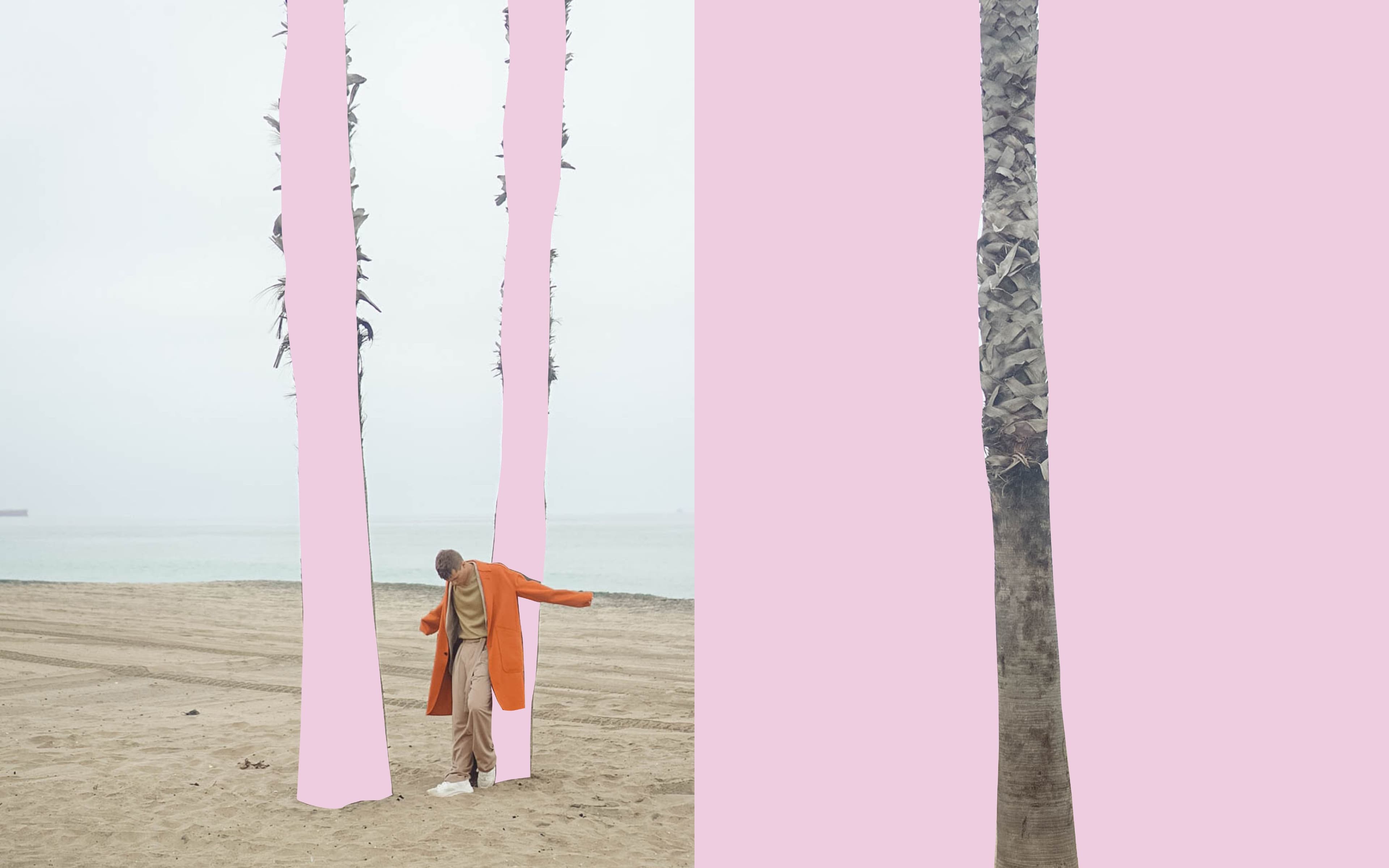 Coat and suit by Ermenegildo Zegna. T-shirt by Fear of God. Shoes by GCDS.