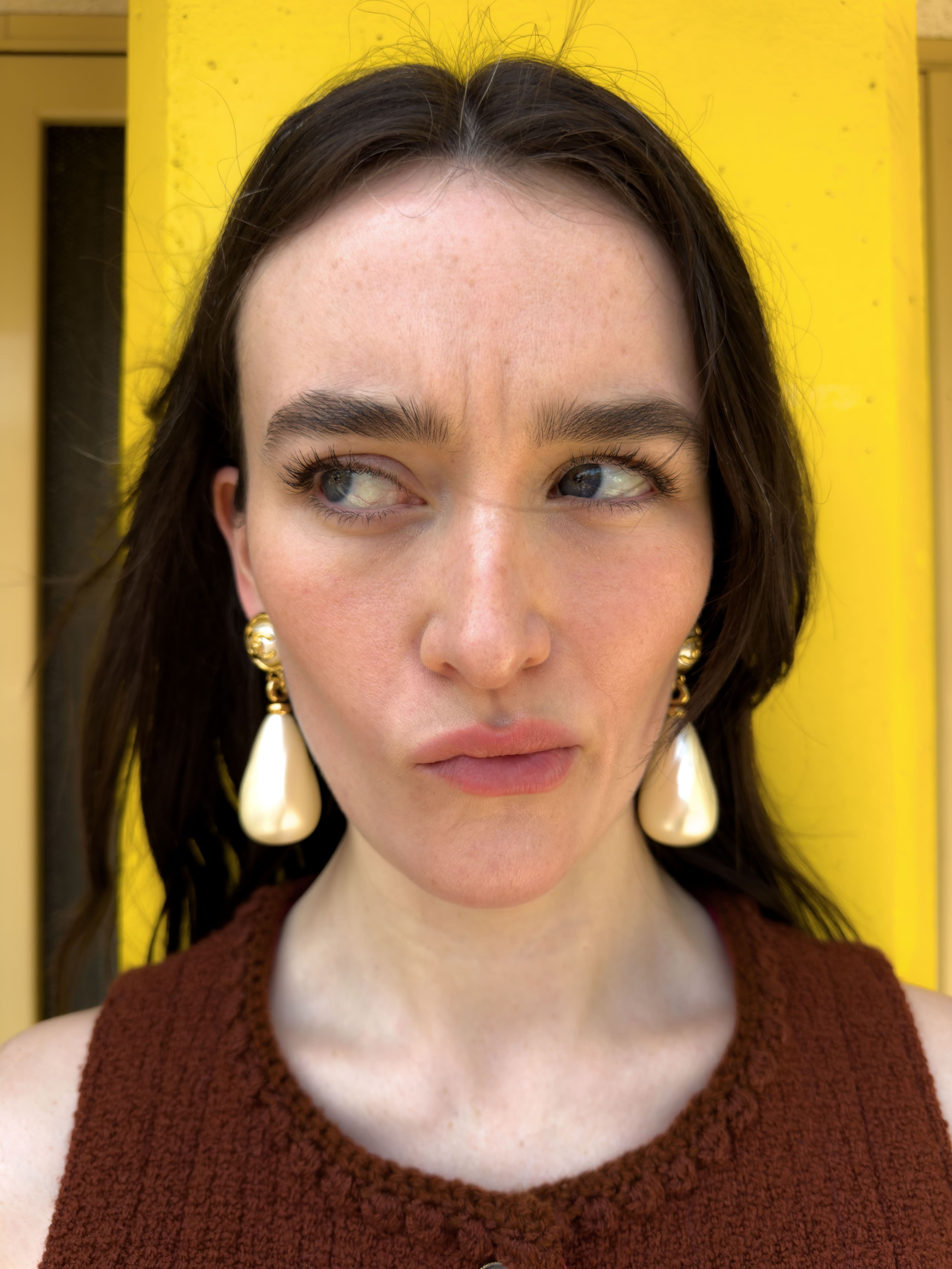 TOP and EARRINGS by ,Chanel