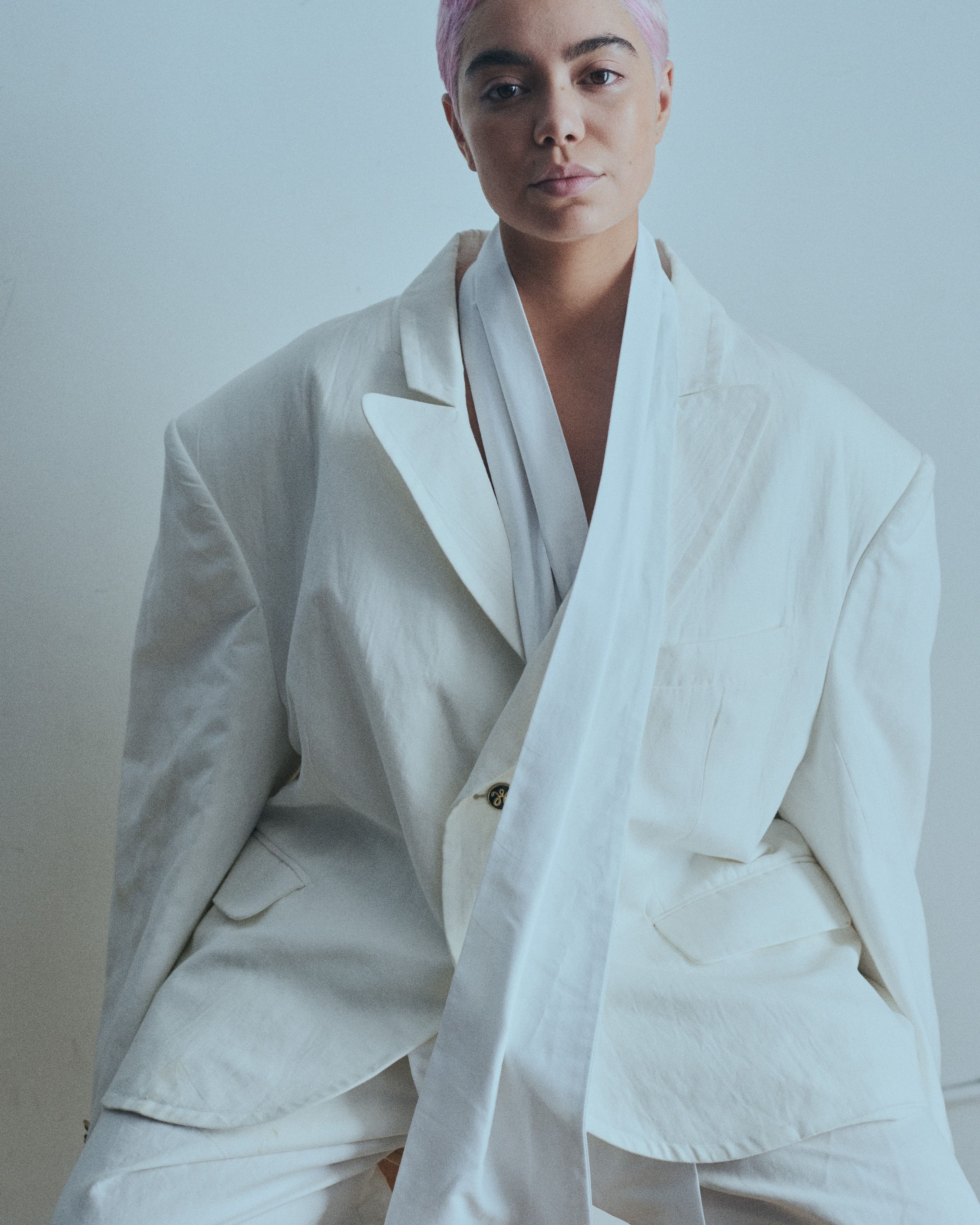 All clothing by Willy Chavarria