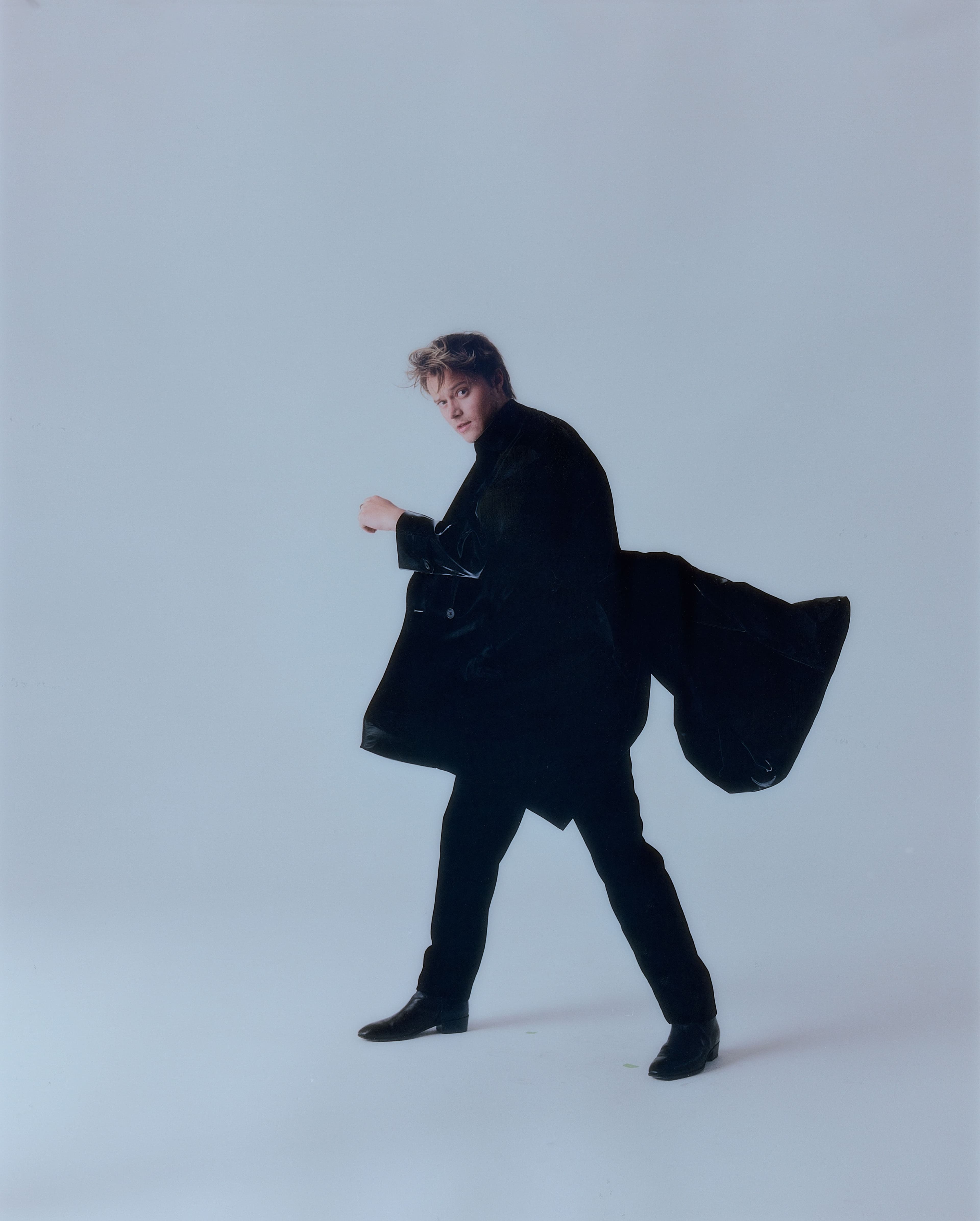 All clothing by Saint Laurent