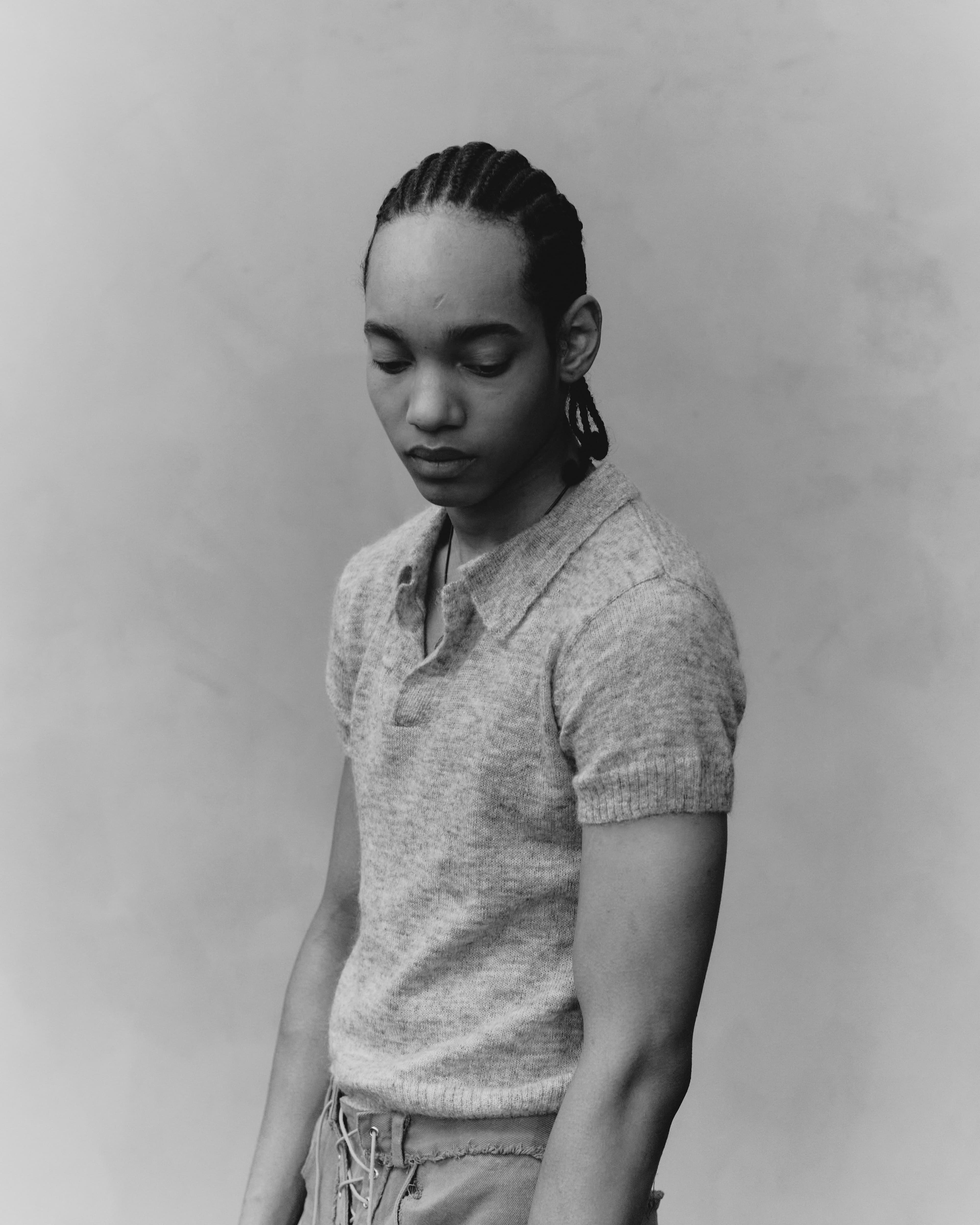 Top and pants by Lazoschmidl. Necklace, stylist’s own.