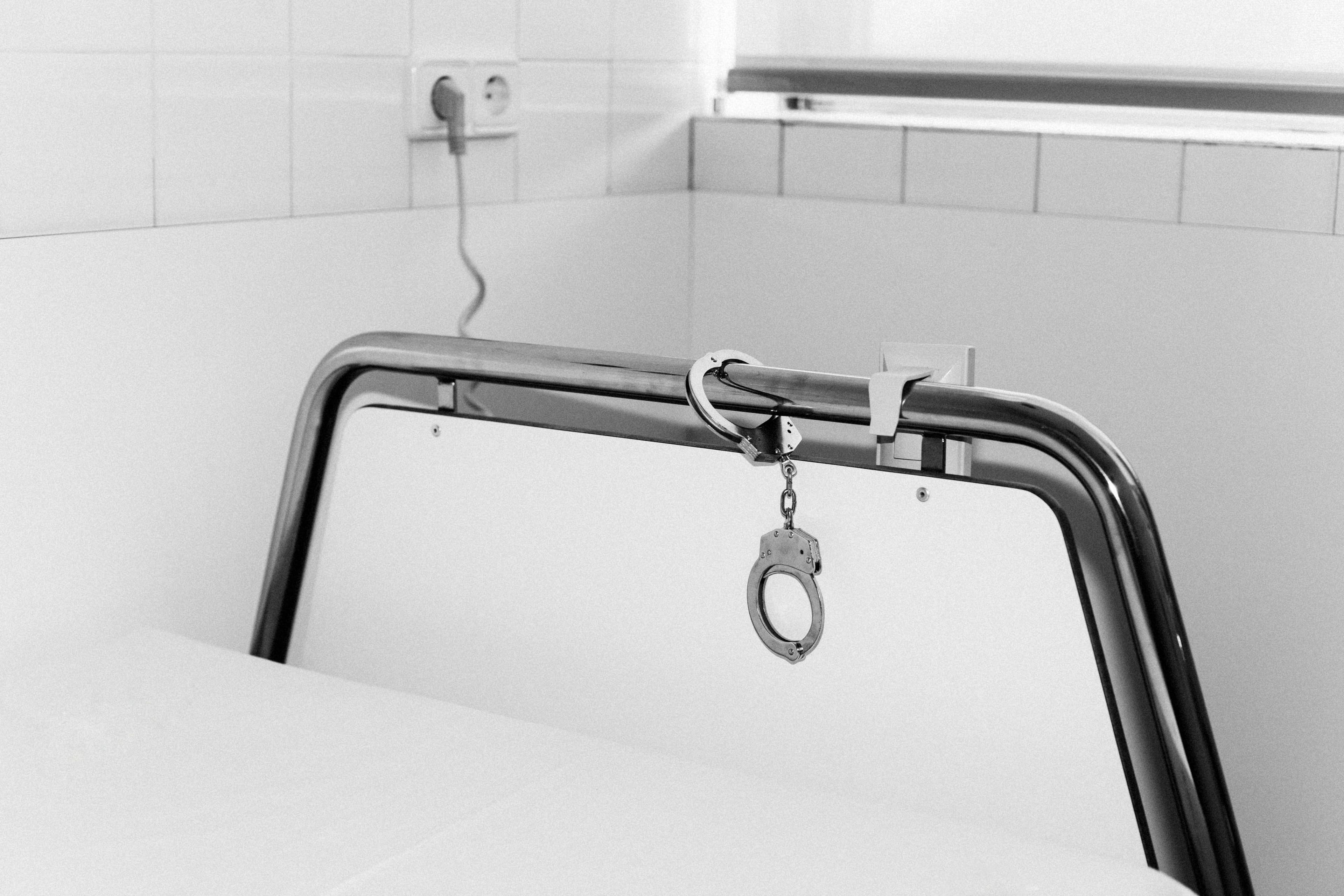 Laia Abril; ’Hippocratic Betrayal’ from ’A History Of Misogyny, Chapter One, On Abortion;’ 2017: “In February 2015, a 19-year-old woman took abortion pills in São Bernardo do Campo, Brazil, then went to the hospital with abdominal pain. After treatment, her doctor called the police, who handcuffed her to the bed and forced her to confess. In Brazil, abortion is illegal under most circumstances and doctors are known to break their confidentiality code in order to denounce women who try it. Patients accused of attempting abortion have been detained in hospitals for weeks and even months.“